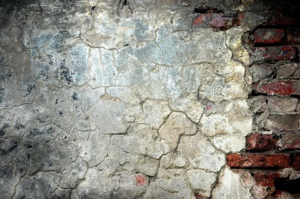 皮をむかれた漆喰の煉瓦 — ストック写真