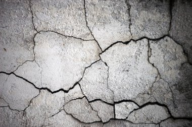 Cracked cement wall clipart