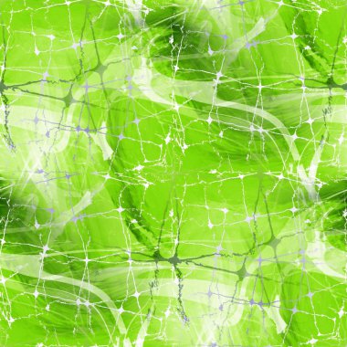 Seamless Green texture of lines and spider like nets clipart