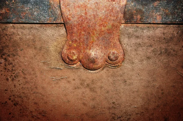 Vintage rusty hammer rivet — Stockfoto