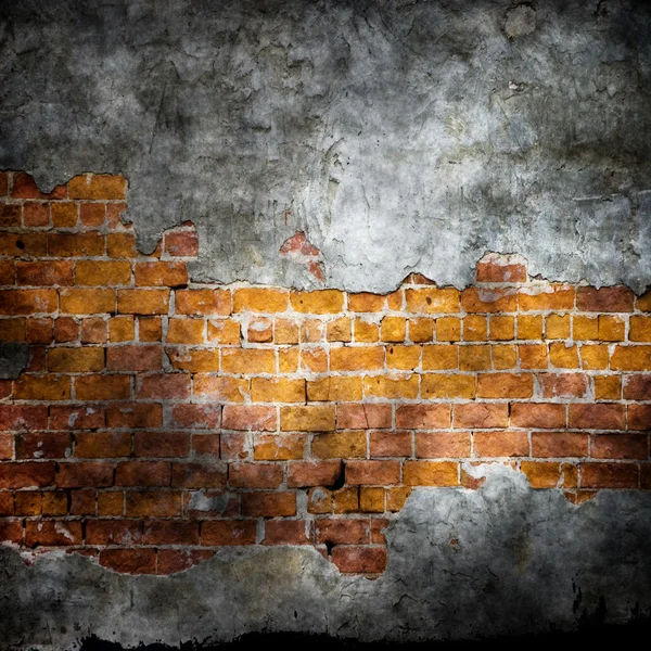 皮をむかれた漆喰の煉瓦 — ストック写真