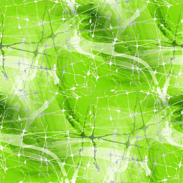 Naadloze groene textuur van lijnen en spin zoals netten Rechtenvrije Stockfoto's