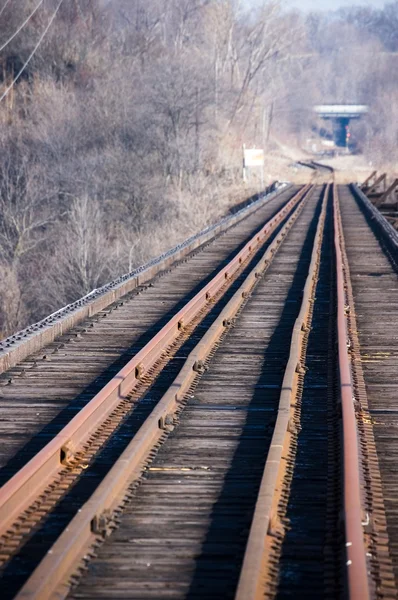 废弃的铁路 — 图库照片