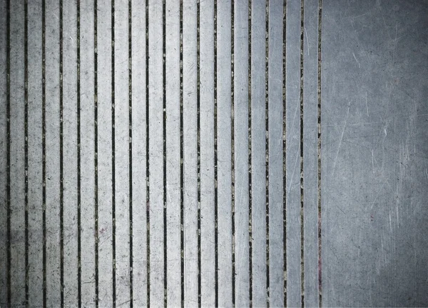 Superfície de metal listrado; fundo industrial abstrato — Fotografia de Stock