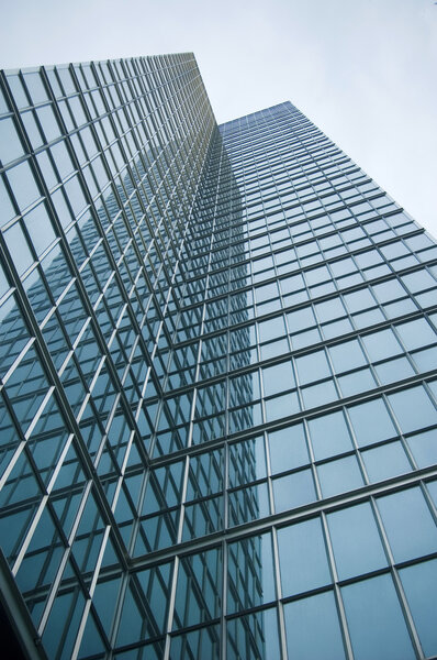 Close up of modern building / abstract architectural background