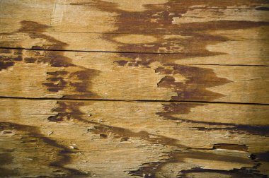 Worn wooden surface