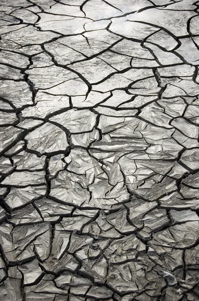 Ραγισμένα ξηρασία έδαφος — Φωτογραφία Αρχείου