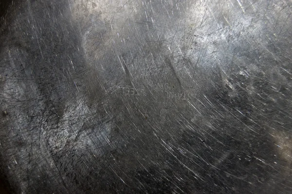 Surface métallique rayée ; fond industriel abstrait — Photo
