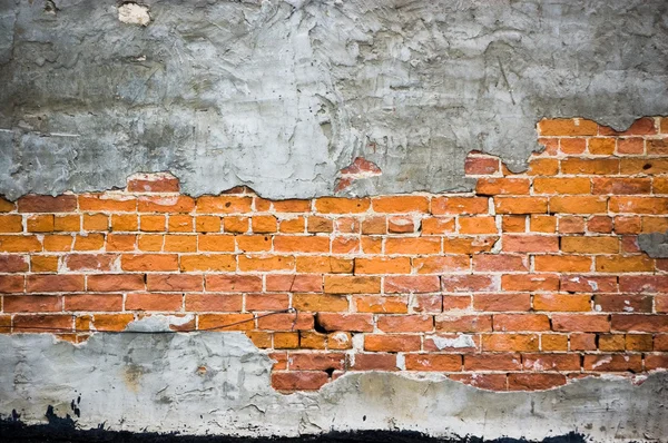 Stucco sbucciato mattone — Foto Stock