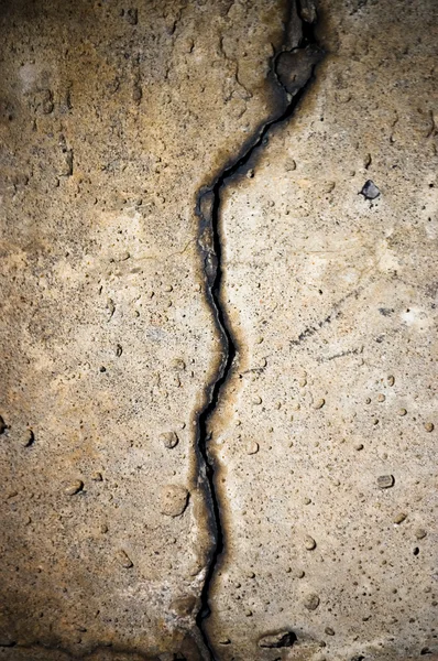 Spricka på cement — Stockfoto