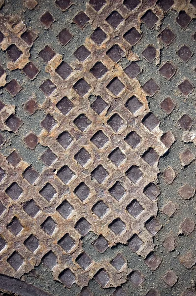Placa de remaches oxidados — Foto de Stock