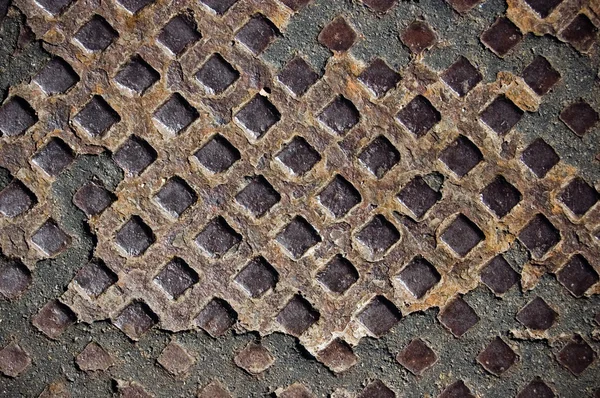 Rusty rivets plate — Stock Photo, Image