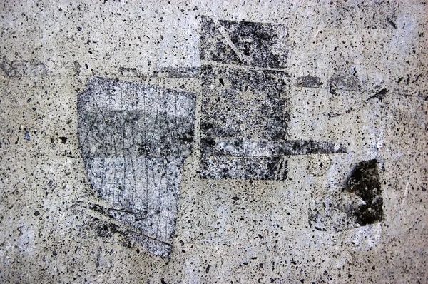 Manchas cuadradas en superficie de cemento  ; — Foto de Stock
