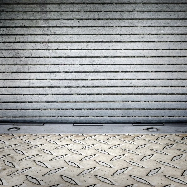 Striped metal surface ; abstract industrial background — Stock Photo, Image