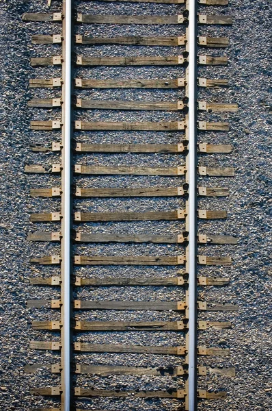 Seamless background , sleepers and rails railroad — Stock Photo, Image