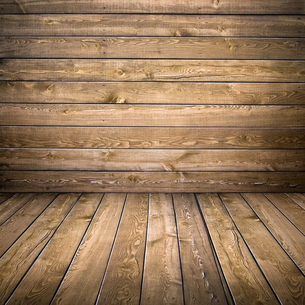 Houten huisje kamer — Stockfoto