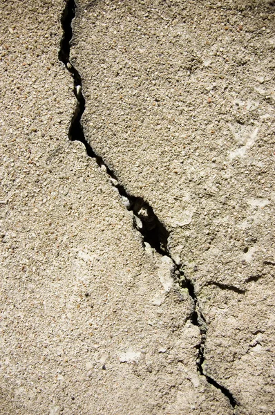 Тріщини в цементної — стокове фото