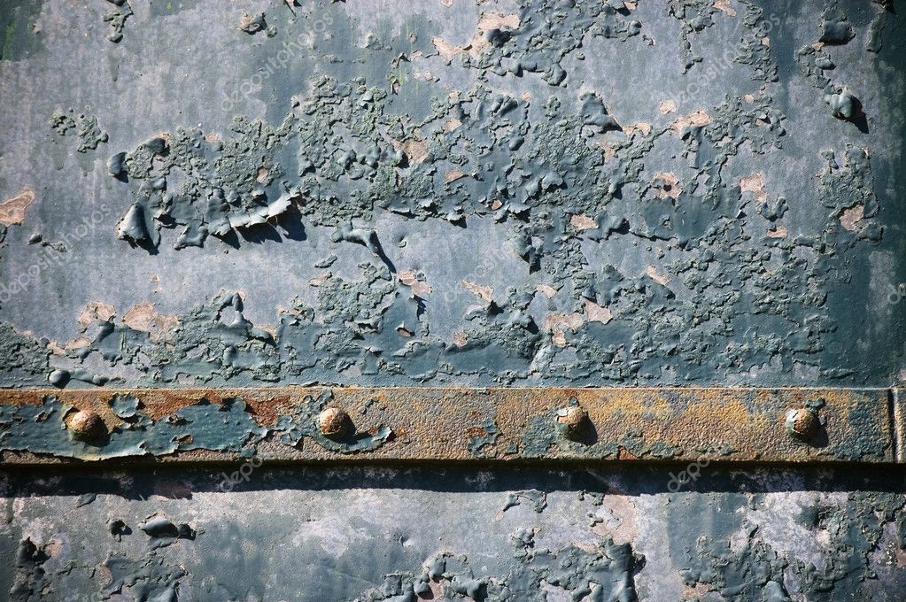 Bolts on chipped paint rusty textured — Stock Photo © igorsky 8711120