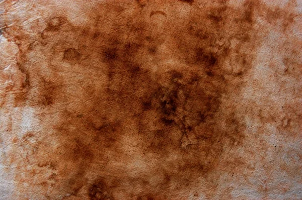 Brown stain on white fabric — Stock Photo, Image