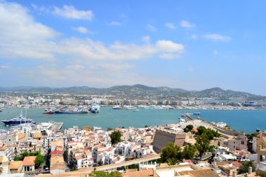 ibiza'nın panoramik manzarasını