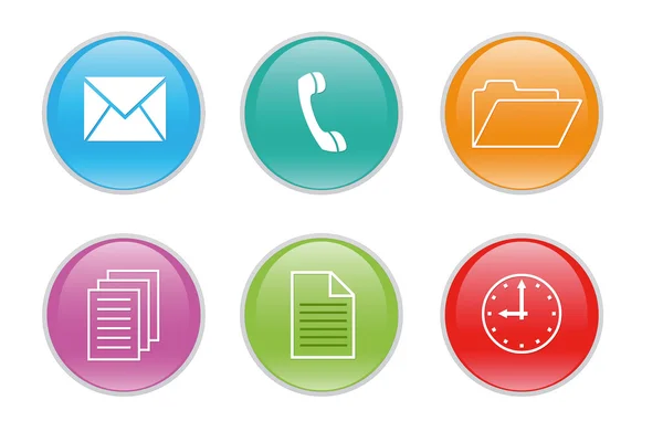 Colorful icons for the web — Stock Photo, Image