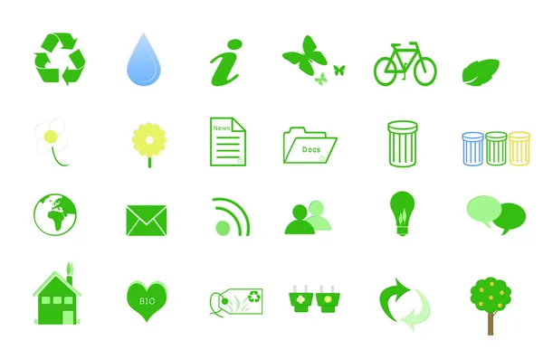 Ecology Icons — Stock Photo, Image
