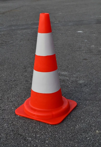 stock image Orange security road barrier sign