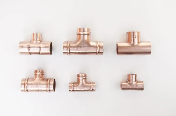 stock image Plumbing tee fittings