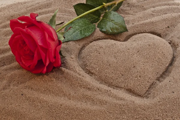 stock image Love on the beach