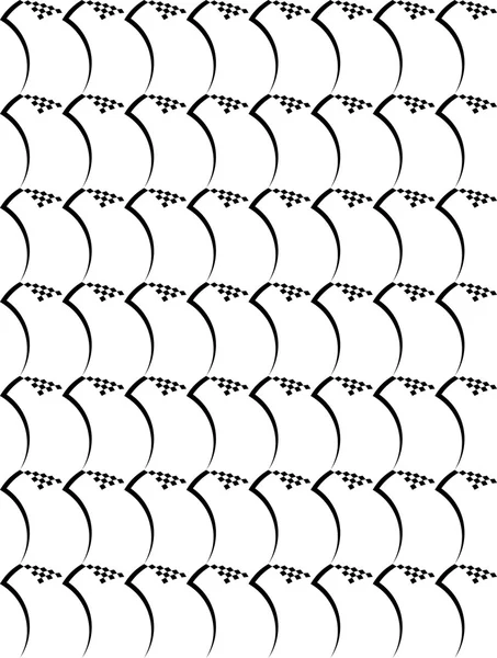 Wiederholung abstrakter Schwarz-Weiß-Muster — Stockvektor