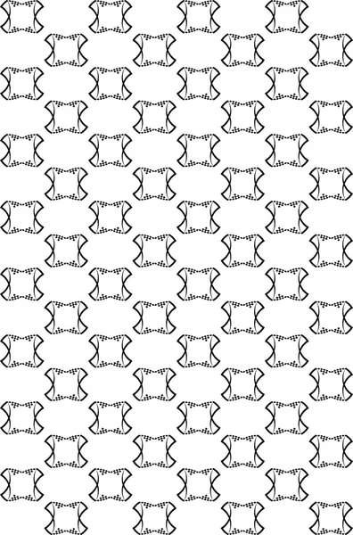 Schwarz-Weiß-Muster wiederholen — Stockvektor