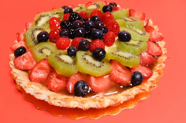 Torta de frutas mistas — Fotografia de Stock