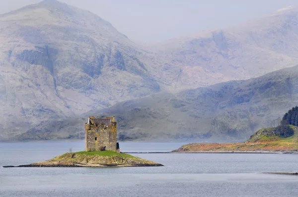 Stalker hrad ostrovní hrad ve Skotsku — Stock fotografie
