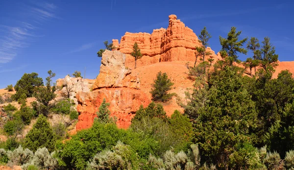 Formación de rocas rojas en Cedar Breaks, Utah — Foto de Stock