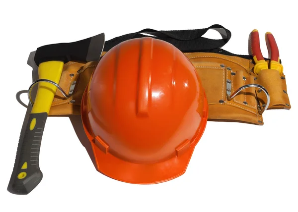 Shlei orange and different tools — Stock Photo, Image