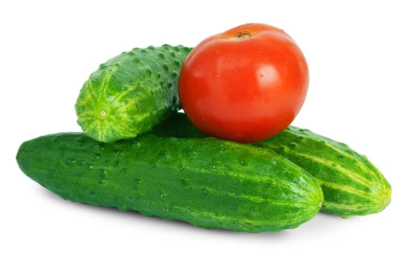 stock image Cucumbers with tomato