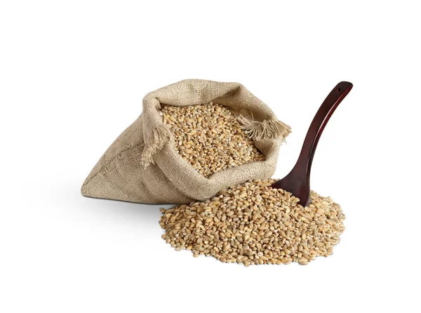 stock image Bag of pearl grain