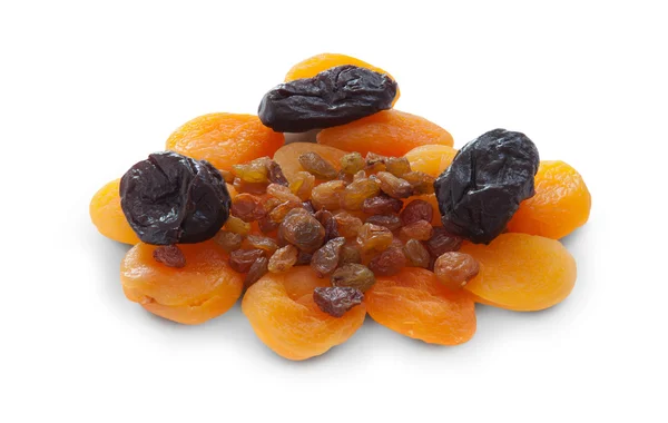 Meruňky sušené švestky a rozinky — Stock fotografie