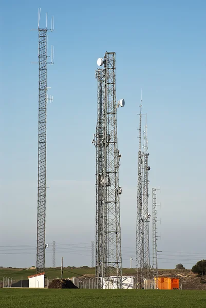 stock image Telecommunication antennas