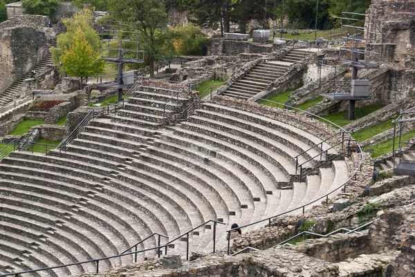 Ruins of the Roman theater in Lyon, France — Stock Photo, Image