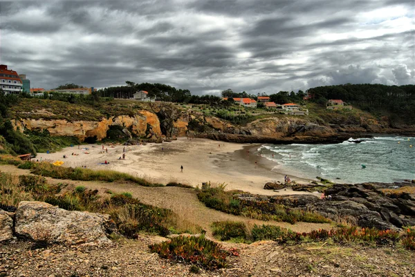 Hdr, praia das paxarias, Galiza, Espanha — Fotografia de Stock