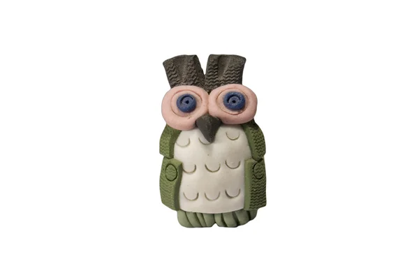 Isolate Owl of mud appears — Stock Photo, Image