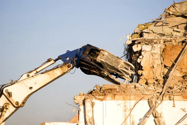 Machine of demolition work — Stock Photo, Image