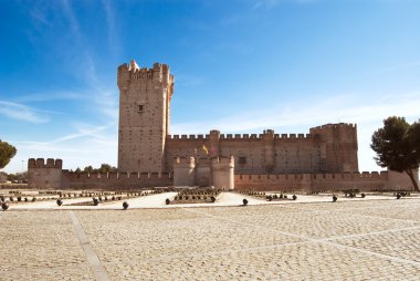 La mota kale medina del campo, valladolid, İspanya