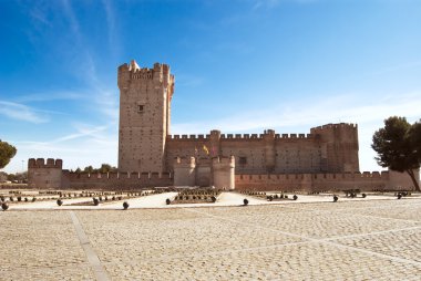 La Mota castle in Medina del Campo, Valladolid, Spain clipart