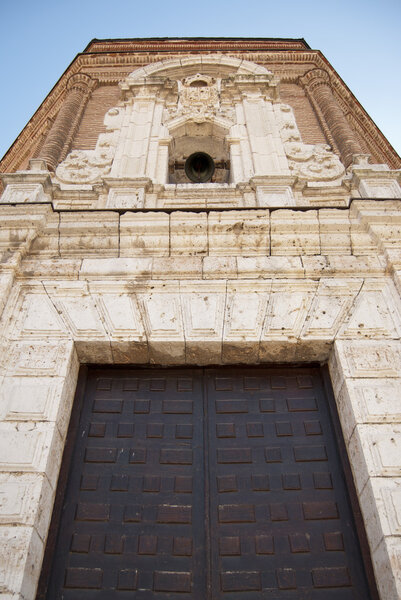 Facade of Chapel of Christ of the Battles, Rueda, Valladolid, Spain