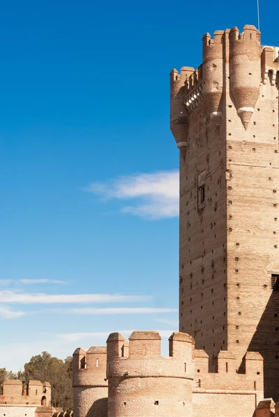 stock image Tower of the castle La Mota, Spain