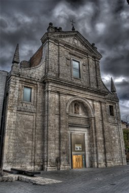 HDR of The church of Saint Agustin, Valladolid, Spain clipart