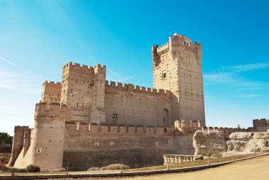 La mota - la mota Kalesi, valladolid, İspanya