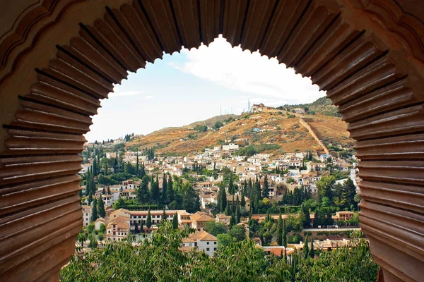 Albayzin desde ла Альгамбра — стокове фото